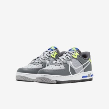 Nike Air Force 1 React - Nagyobb Gyerek Air Force 1 - Szürke/Szürke/Sötét Szürke/Fehér